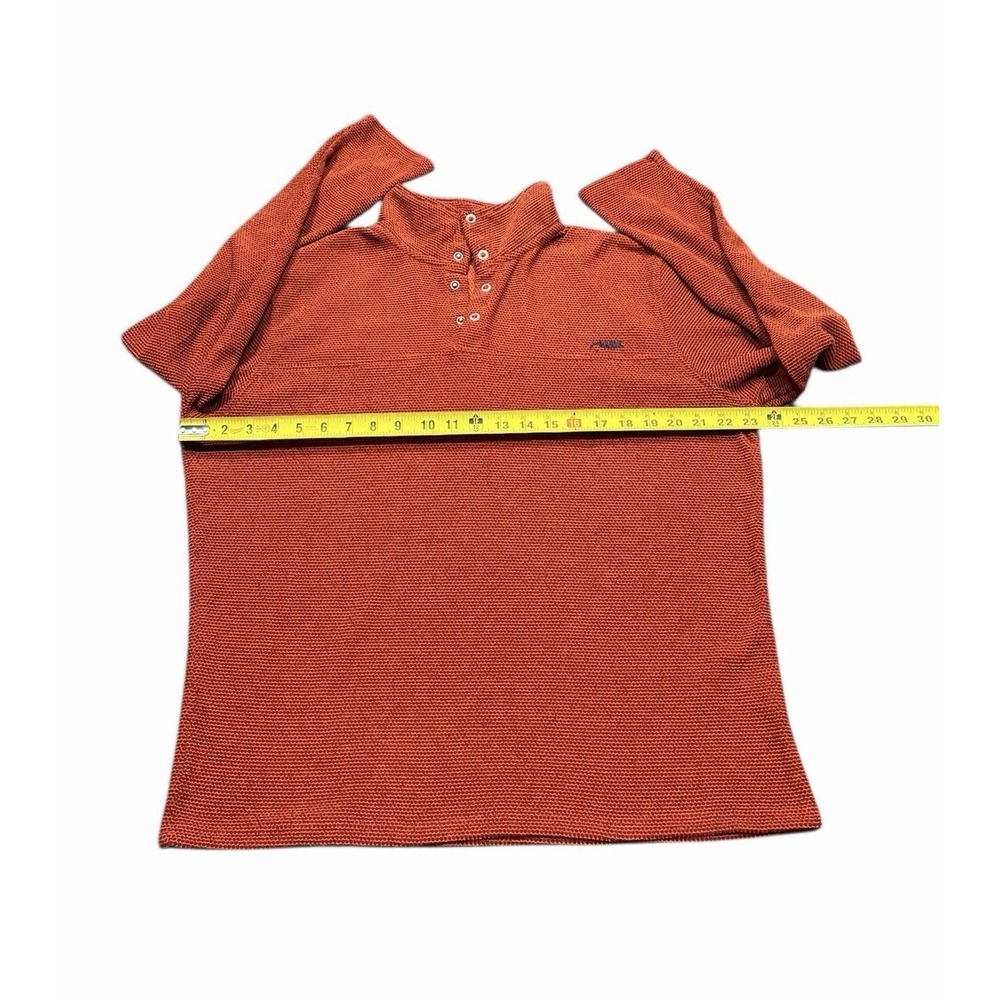 Mountain Khakis Men's Zip-Up Sweater in Rust - Picture 4 of 11
